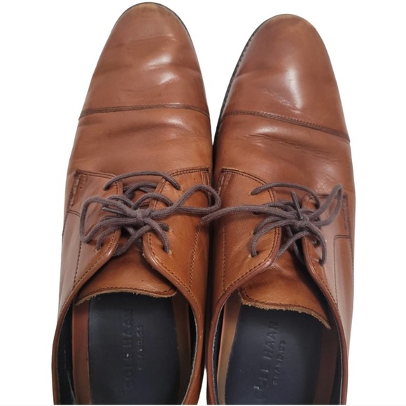 Cole Haan Lenox Hill Cap Toe Oxford - Tan Size 10M - Picture 4 of 8